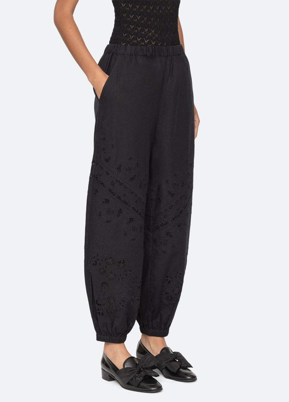 Shanna Pants Black|Cream