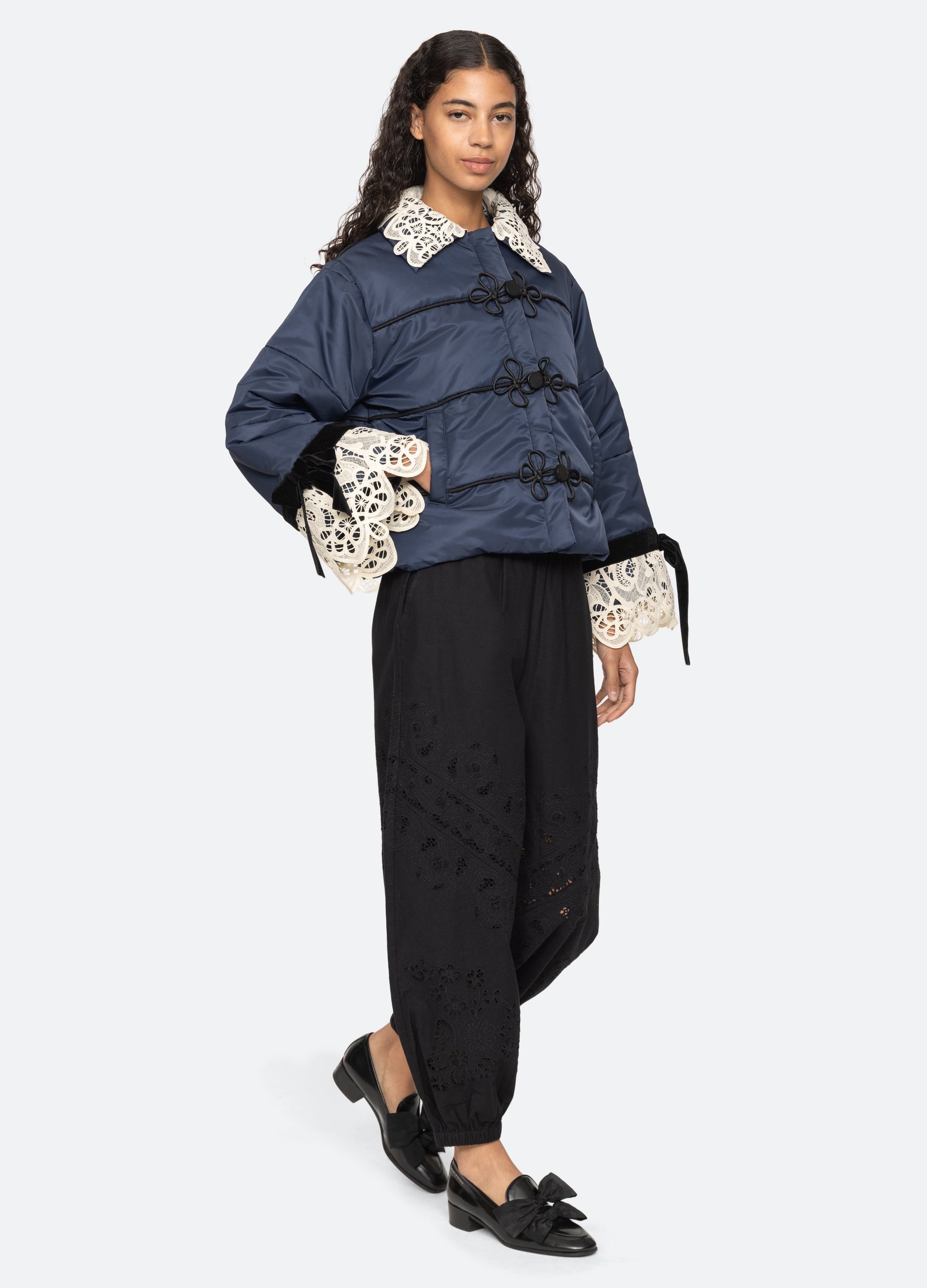 Shanna Pants Black|Cream