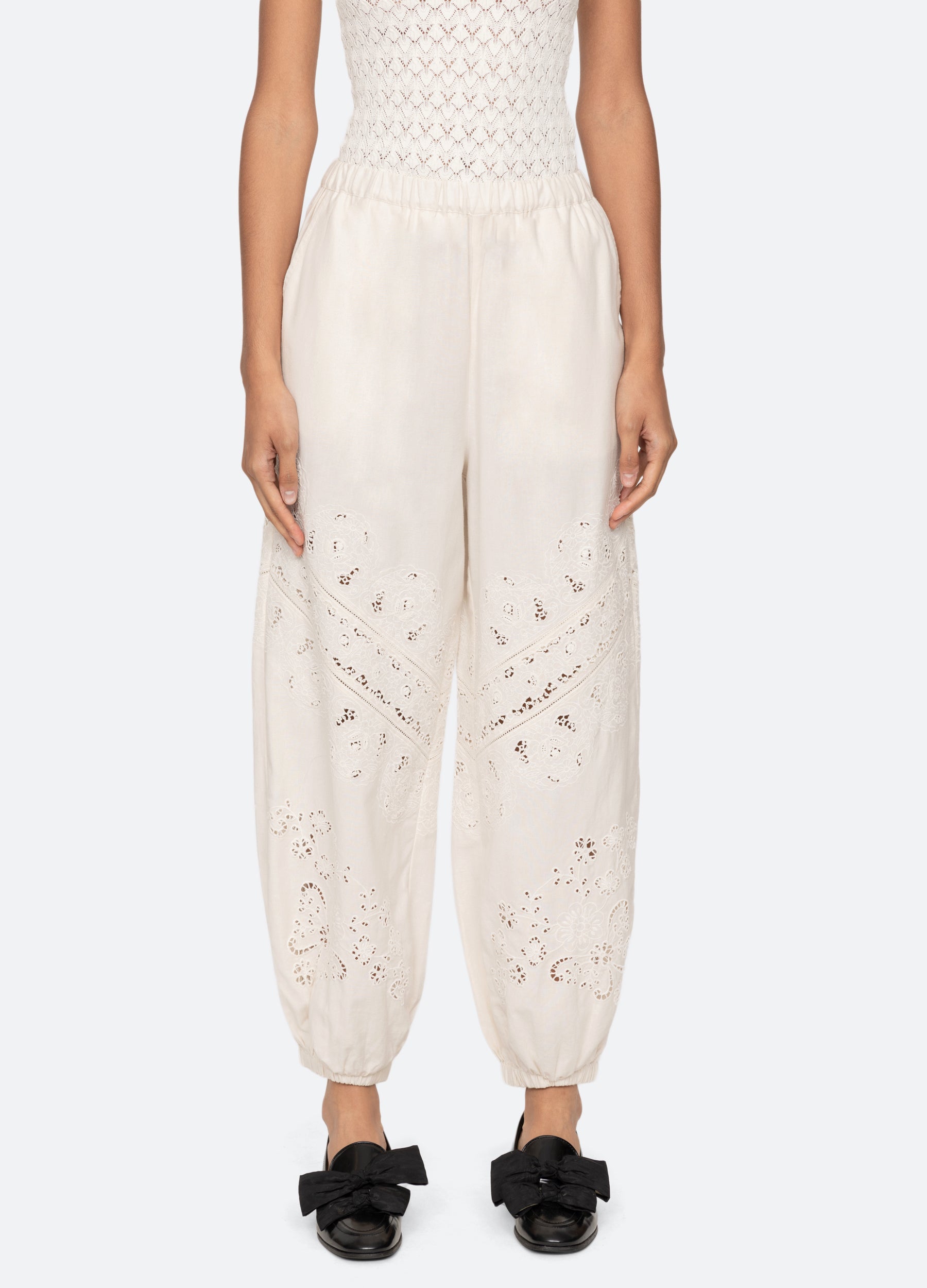 Shanna Pants Black|Cream