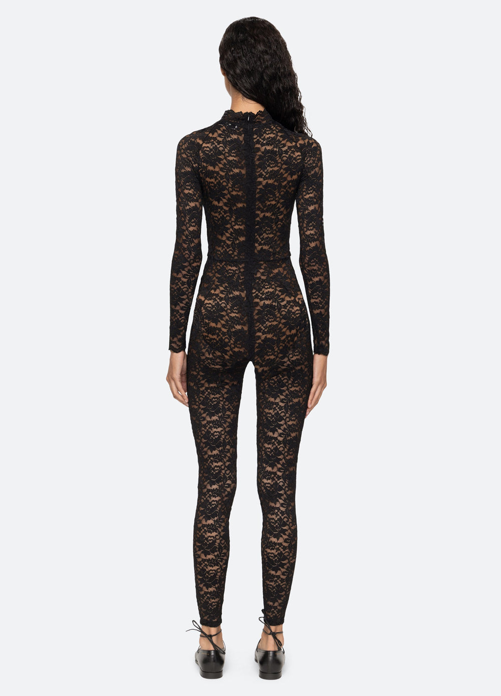 Lilian Catsuit Cream|Black