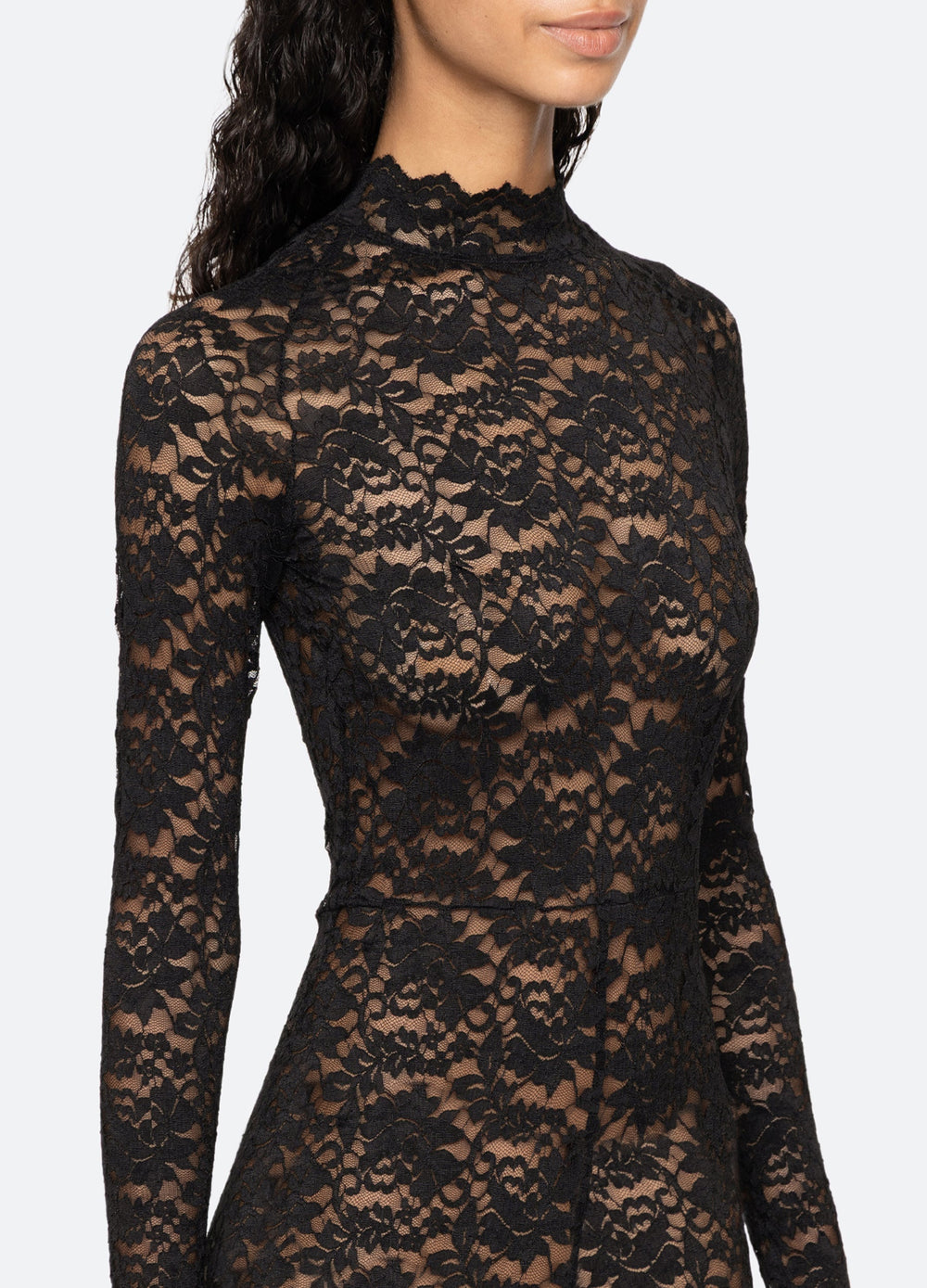 Lilian Catsuit Cream|Black