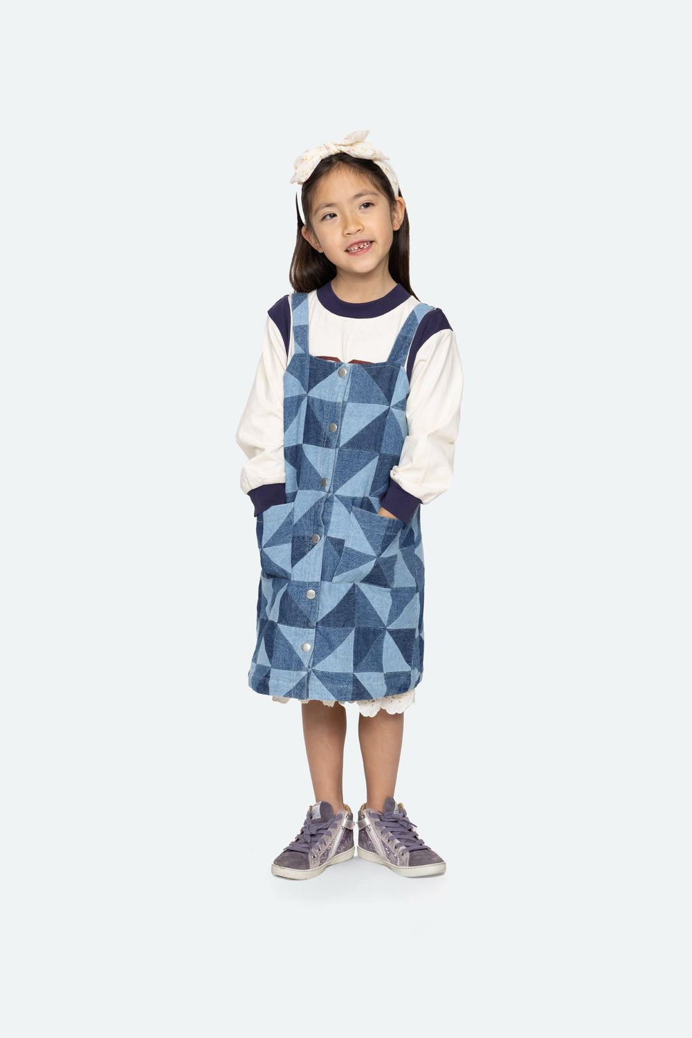 Deniz Kids Dress Blue