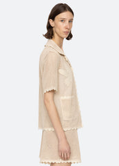 Sally Shirt Coverup Tan