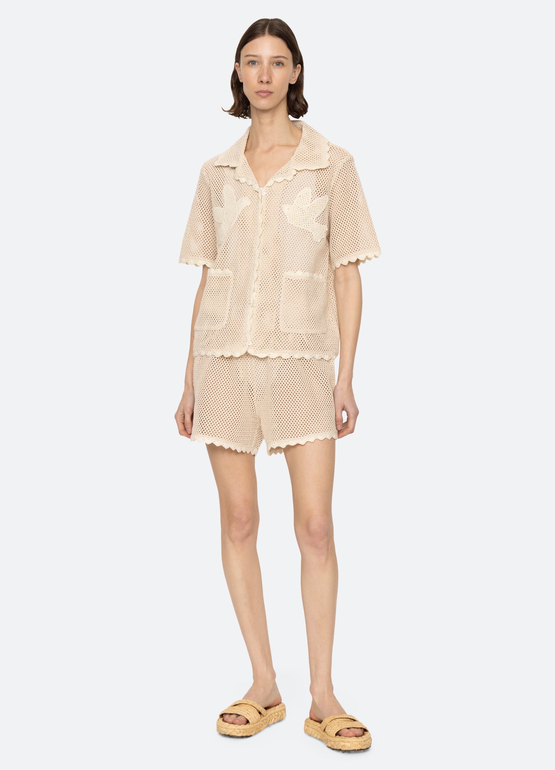 Sally Shorts Coverup Tan