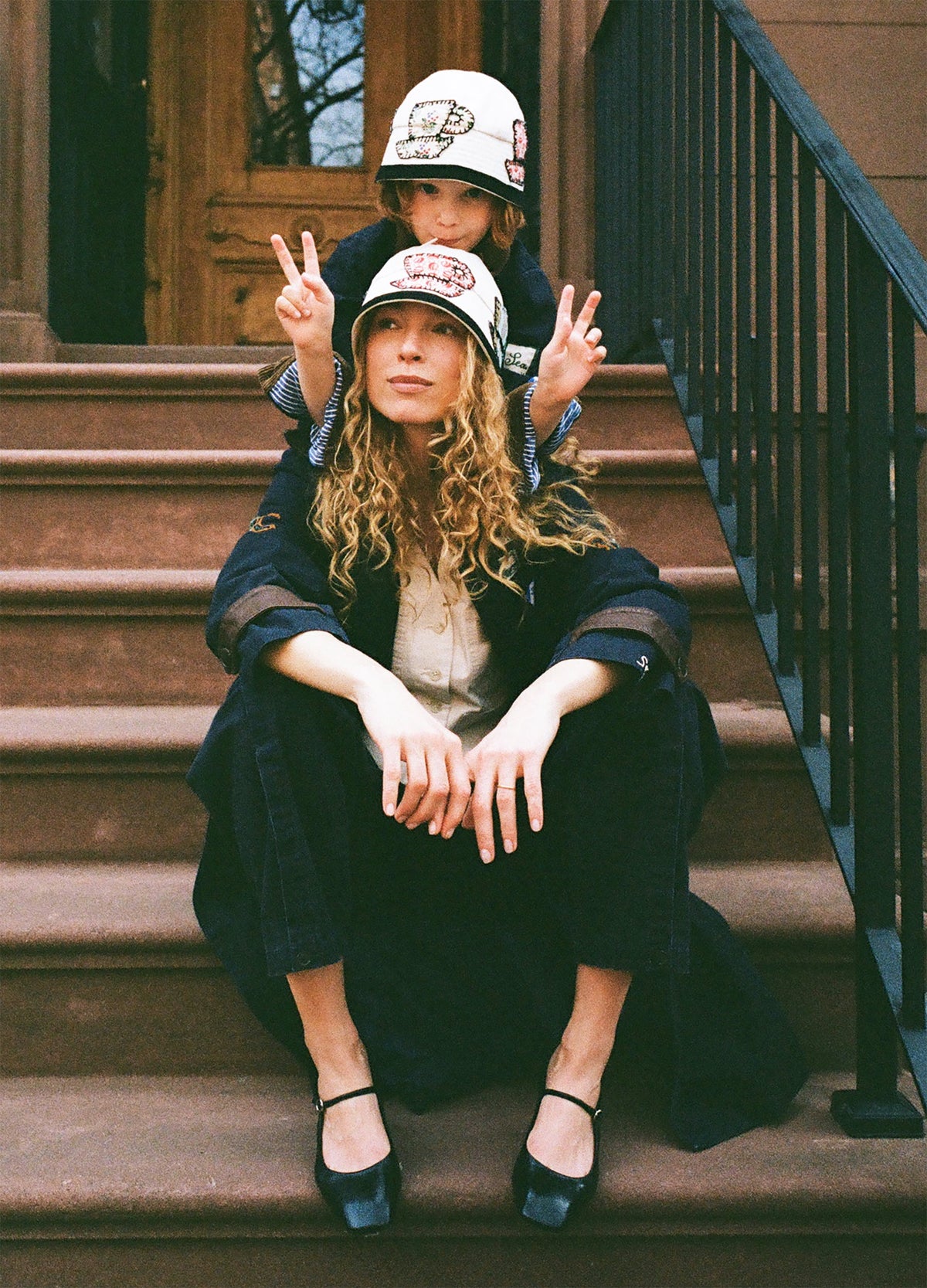 Karmen Hat Cream|Navy