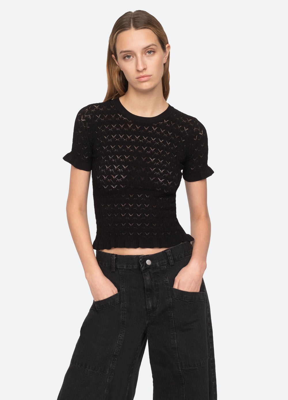 Rue S/S Sweater Black|Cream|Blue|Mint