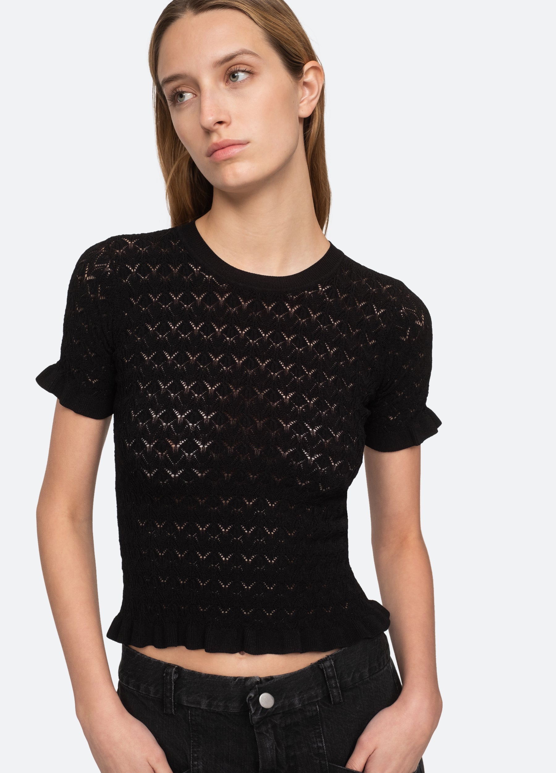 Rue S/S Sweater Black|Cream|Blue|Mint