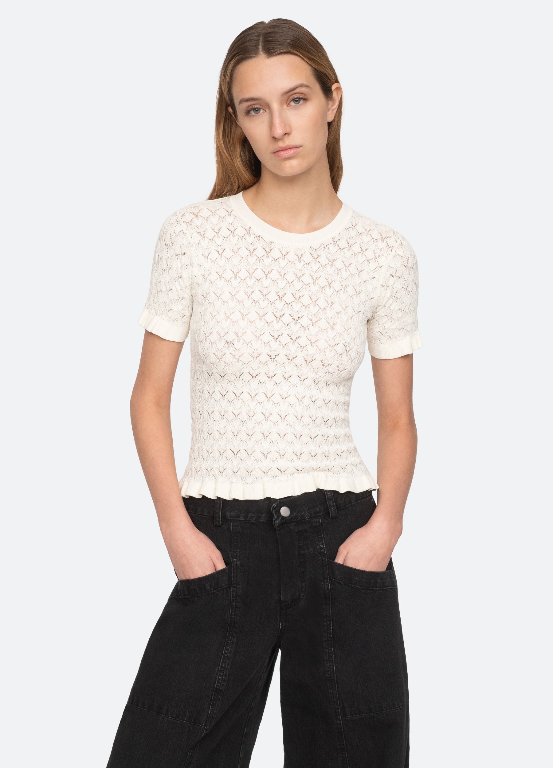 Rue S/S Sweater Black|Cream|Blue|Mint