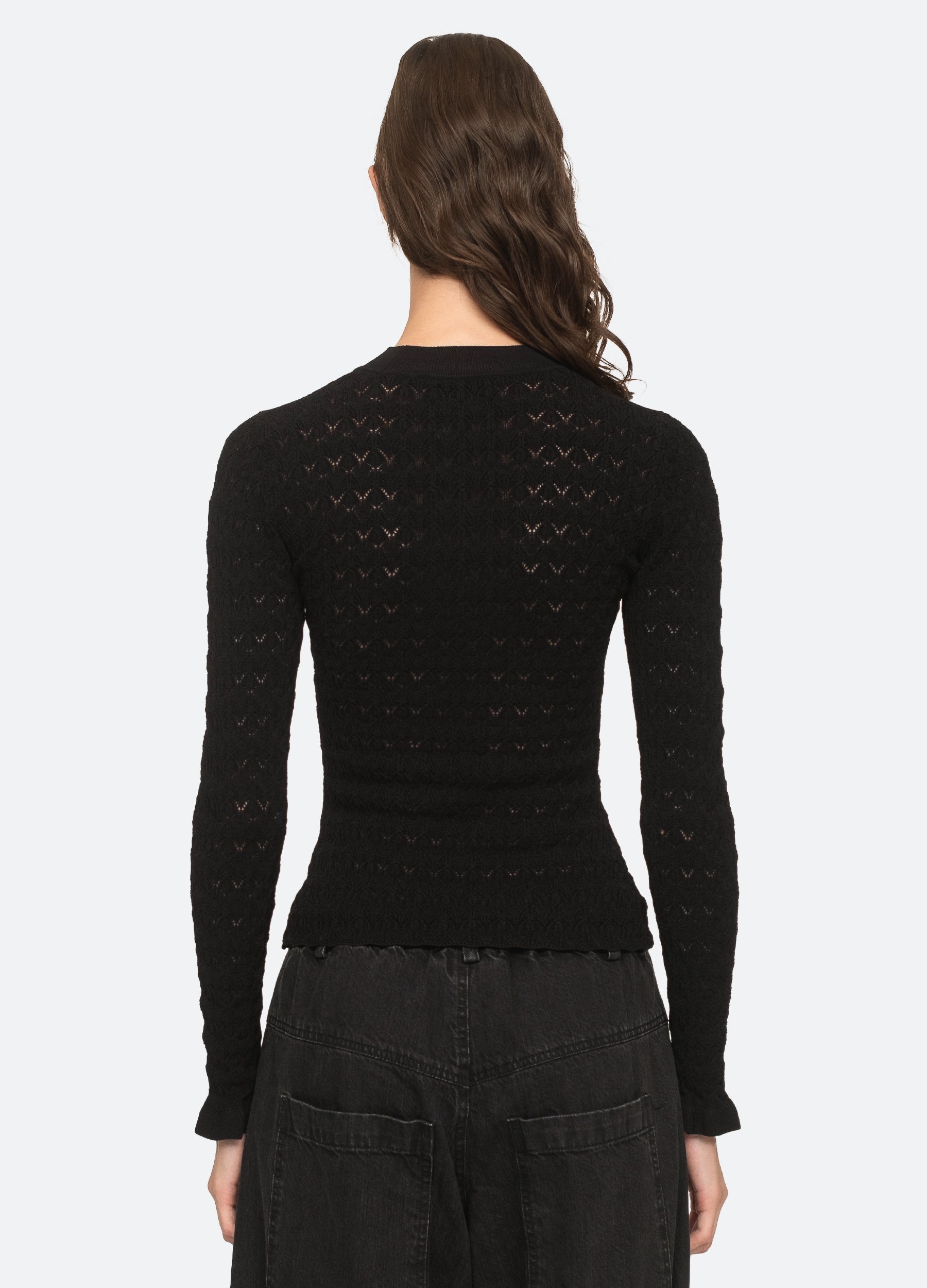 Rue Sweater Black|Cream