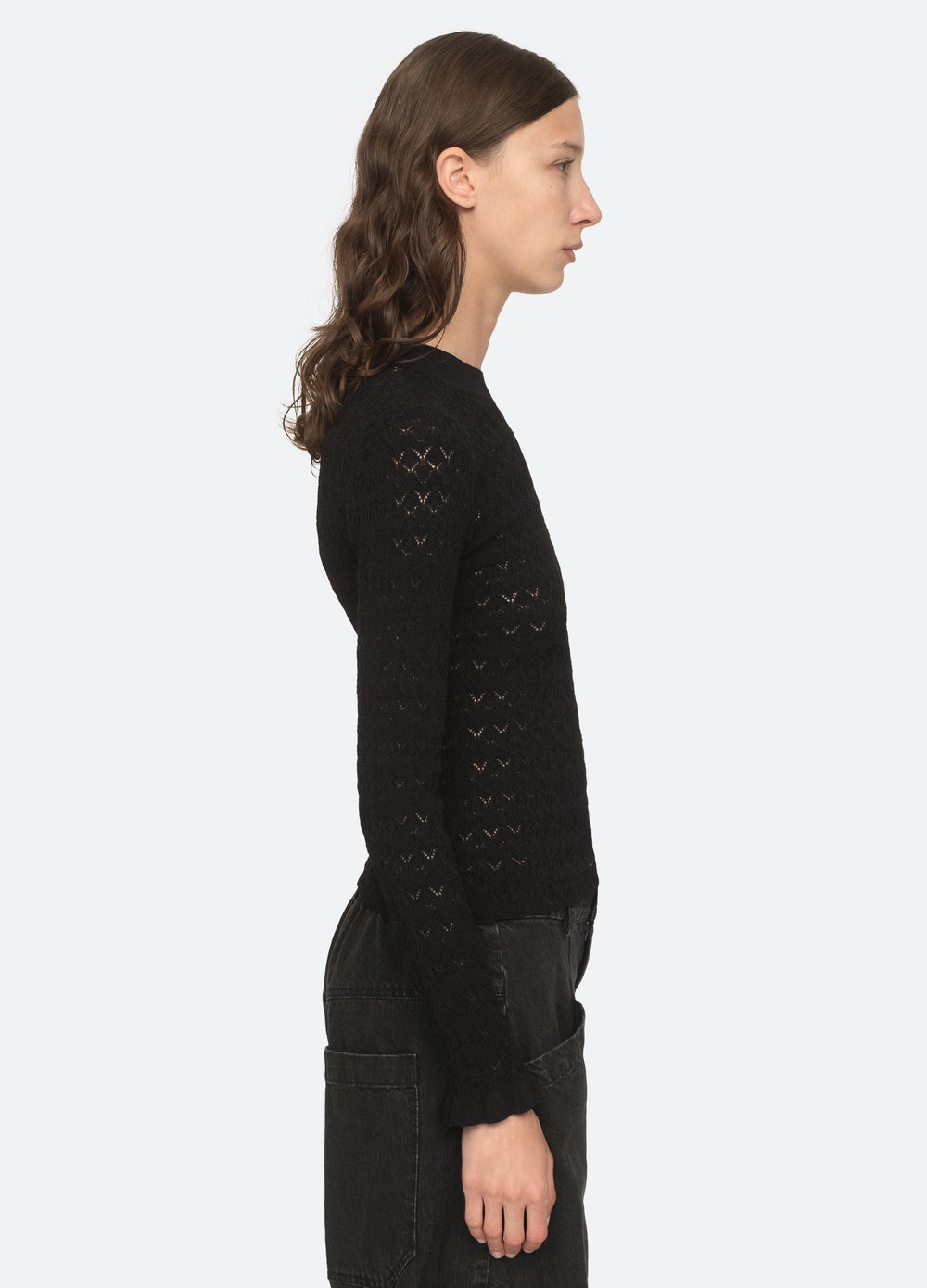 Rue Sweater Black|Cream