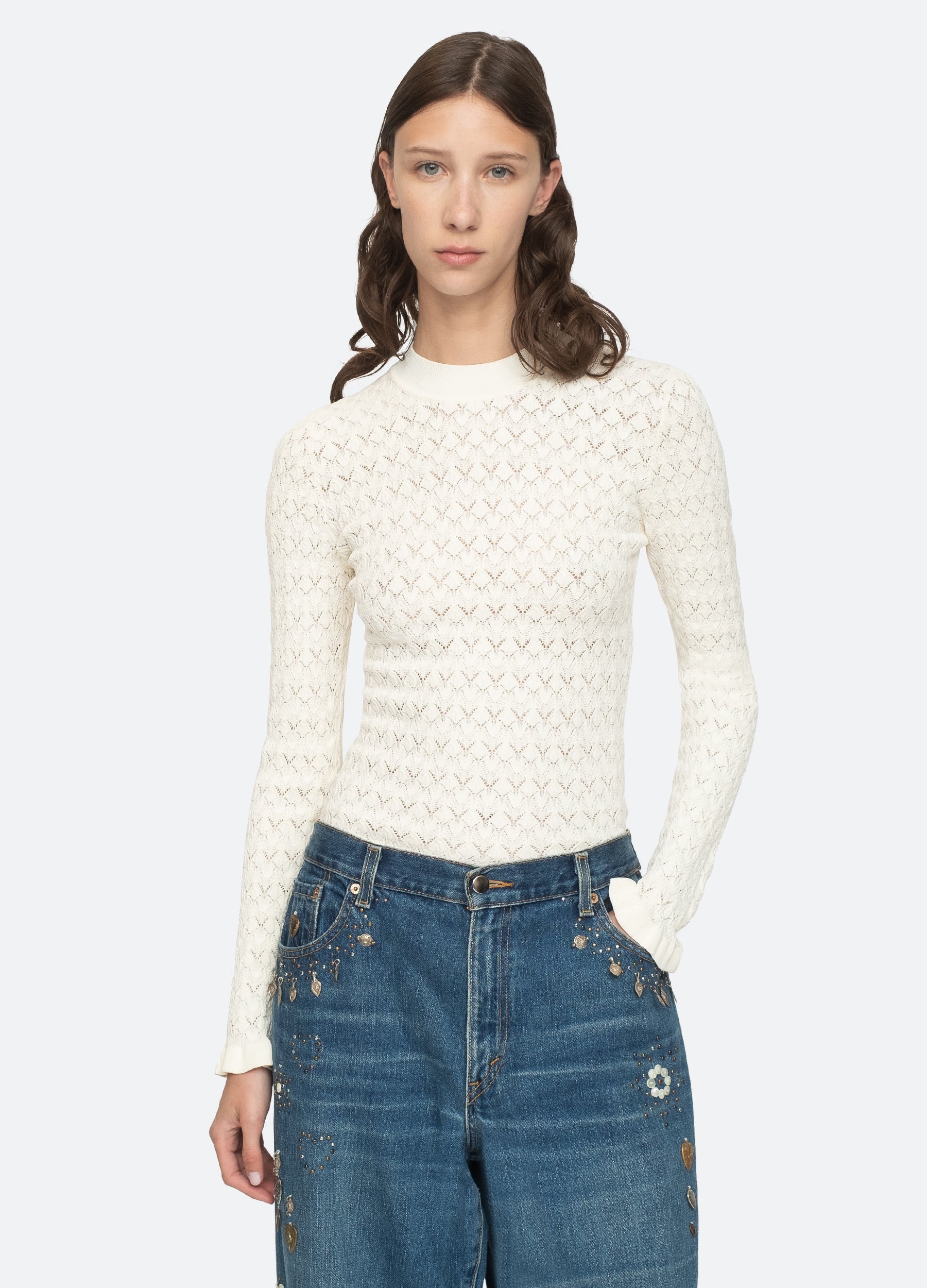 Rue Sweater Black|Cream
