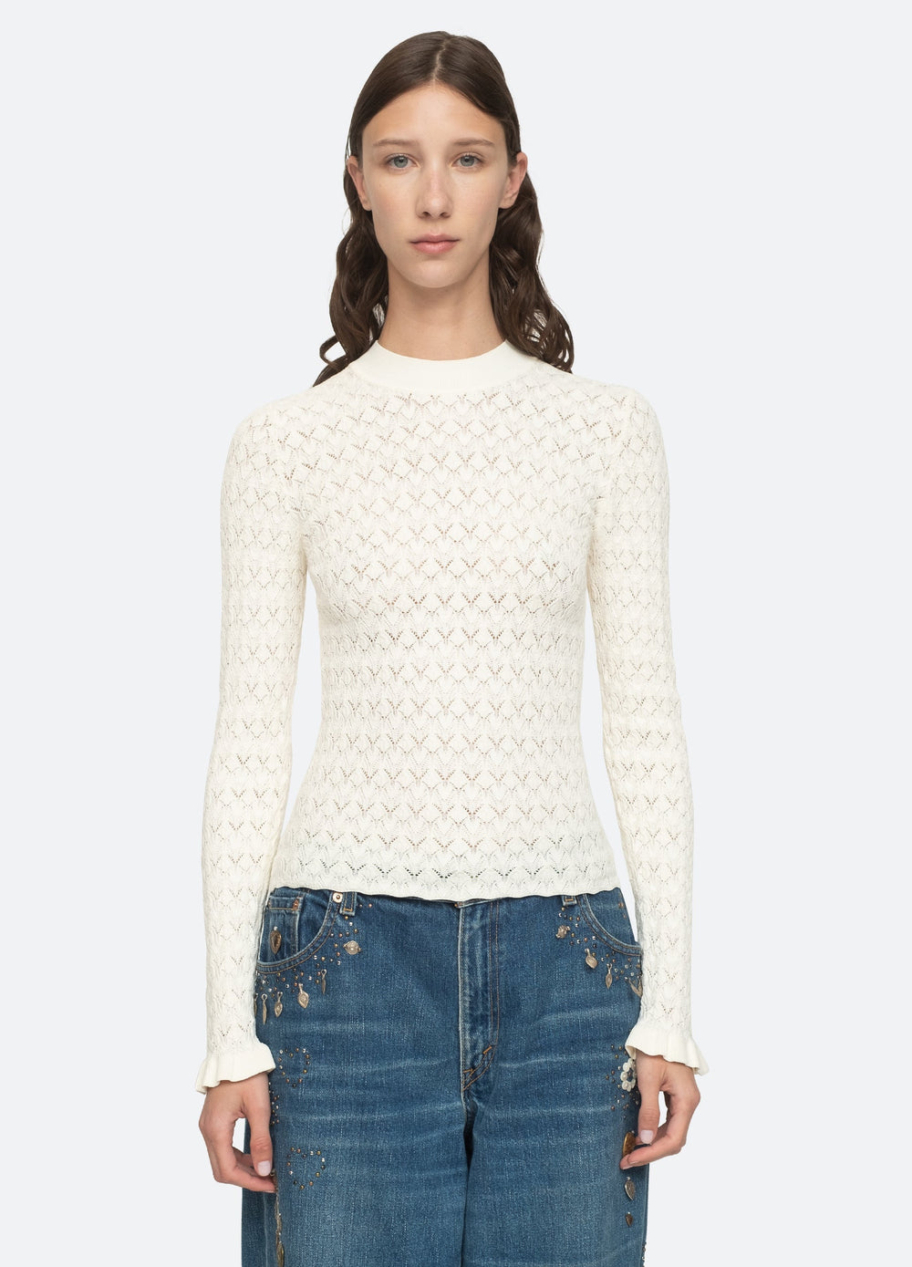 Rue Sweater Black|Cream