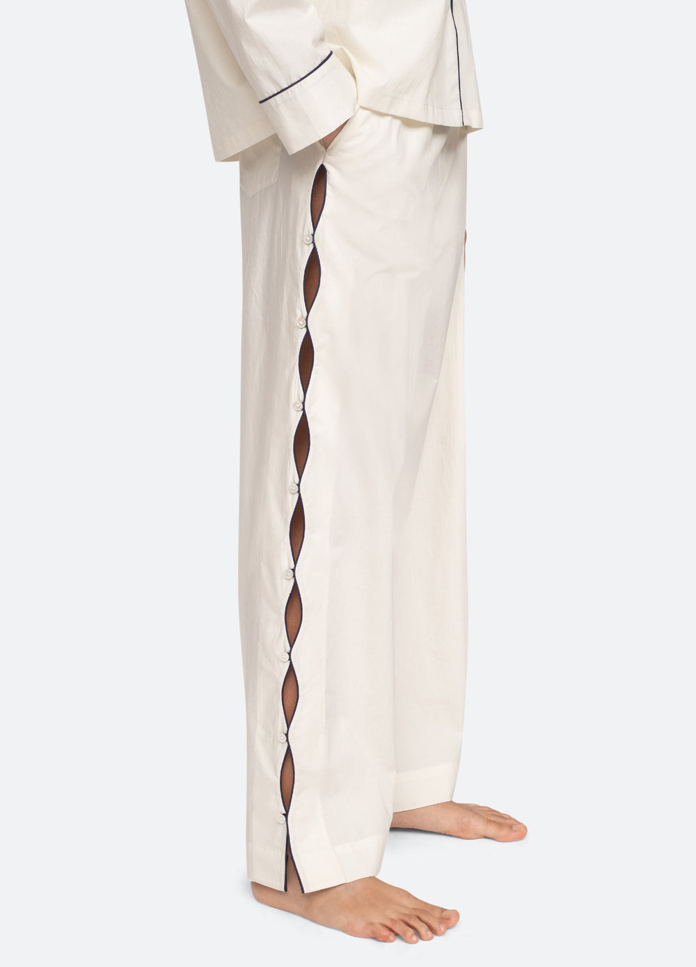 Vesta PJ Set White|Navy