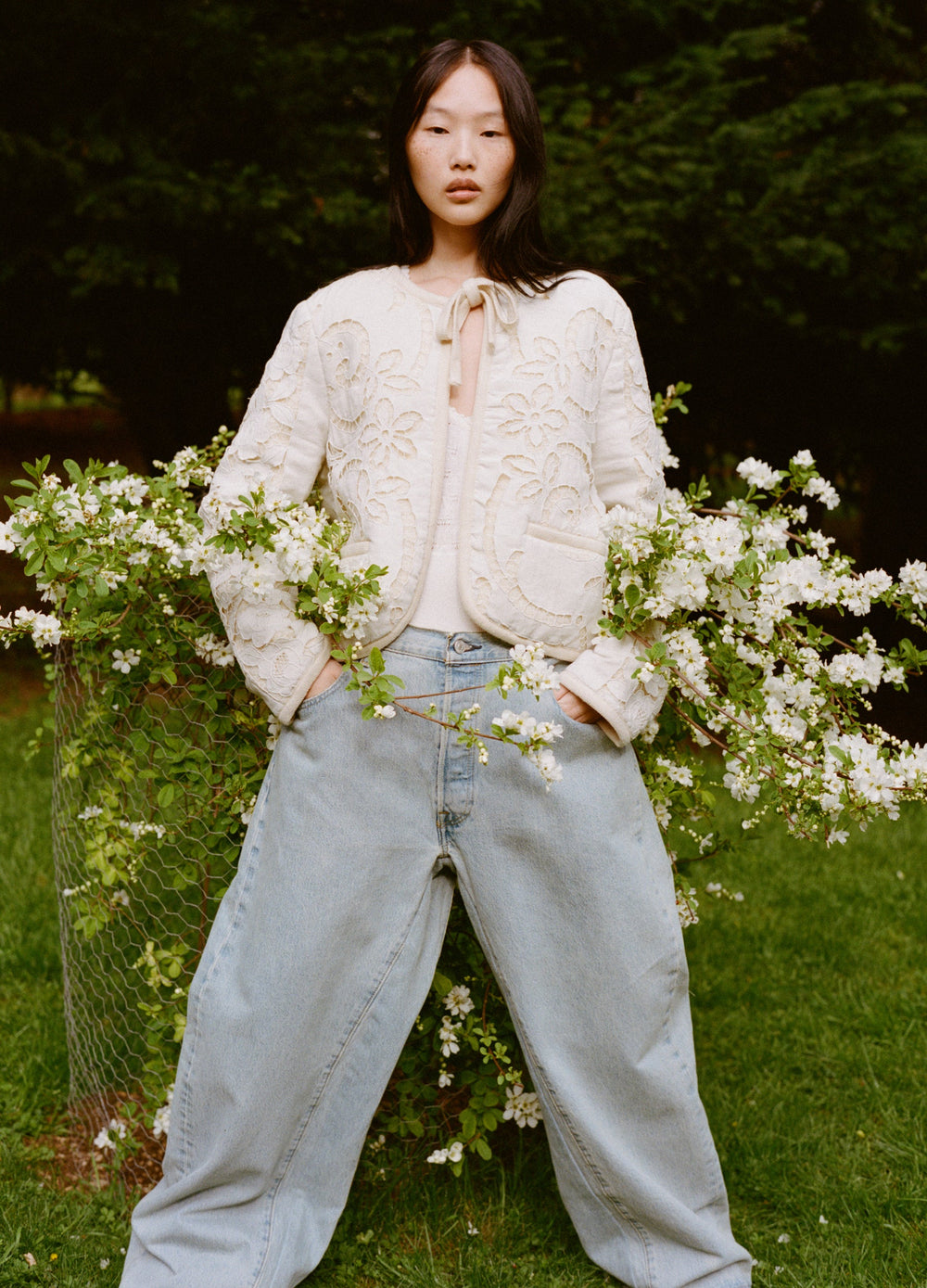 Elena Jeans Blue|White