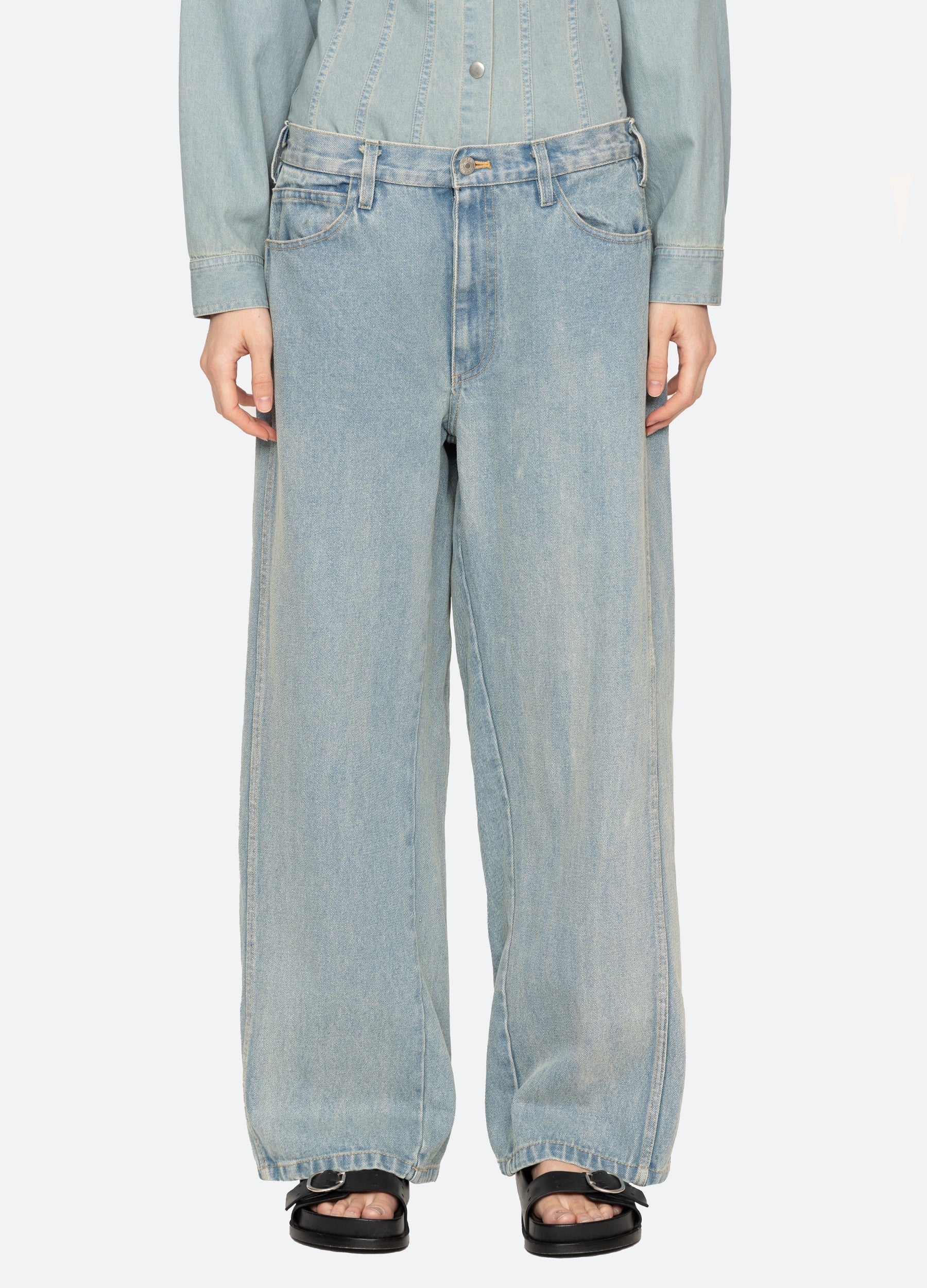 Elena Jeans Blue|White