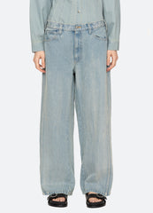 Elena Jeans Blue|White