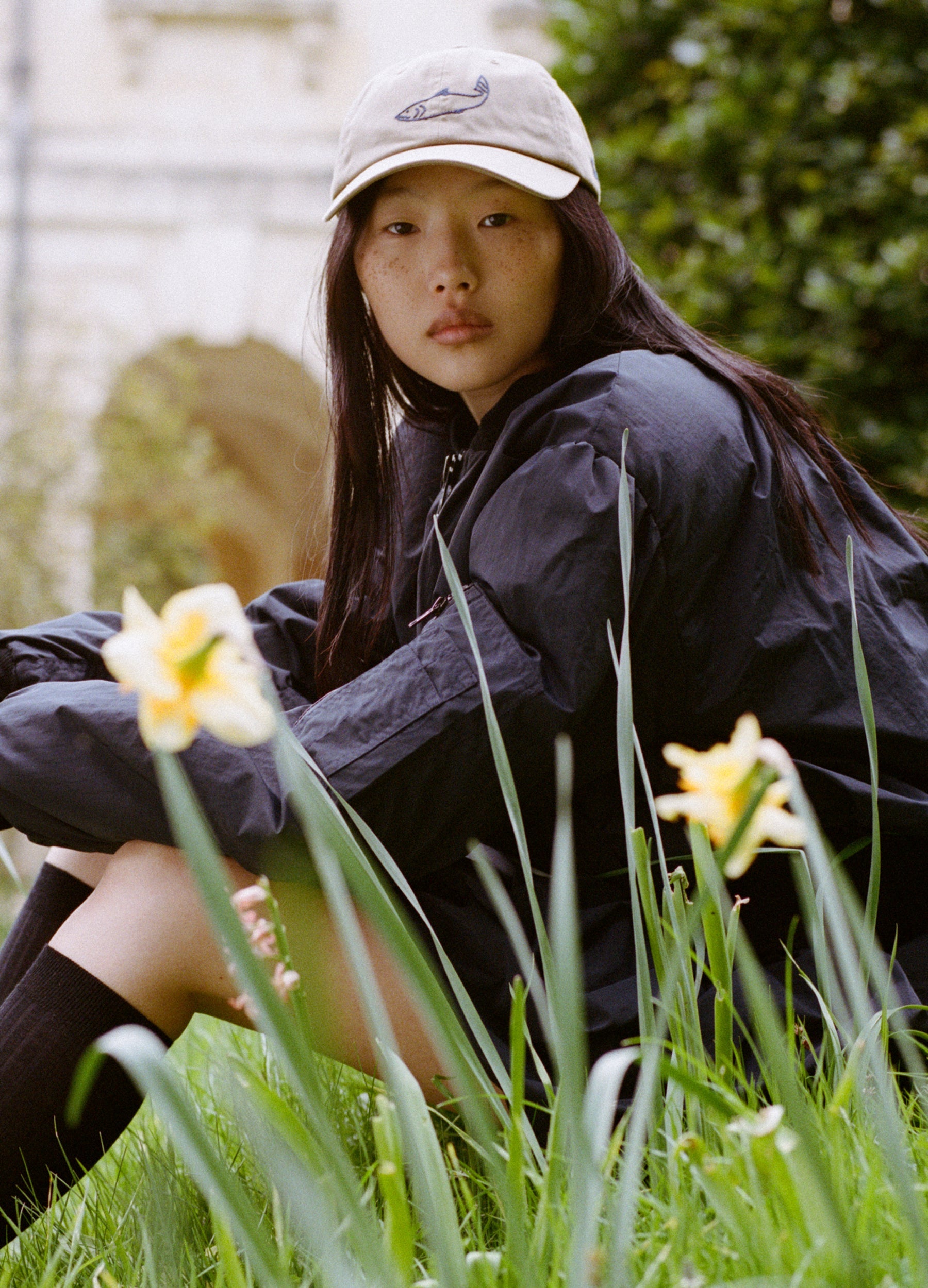 Demi Cap Navy|Camel