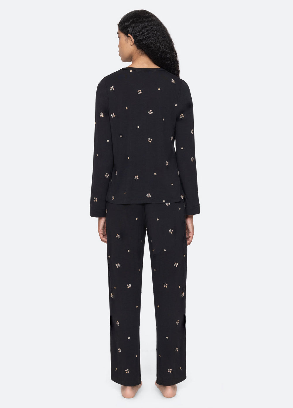 Orla PJ Set Black|Cream