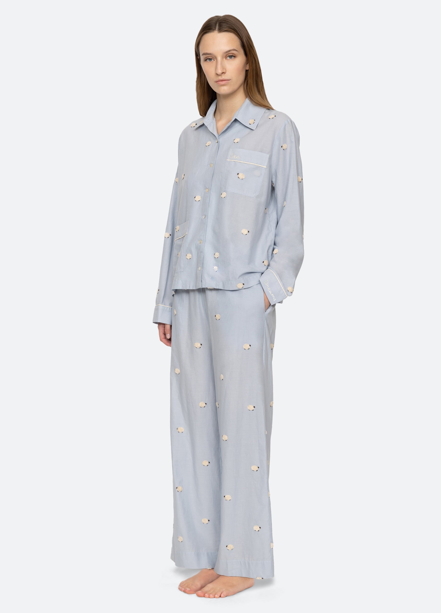Sheep PJ Set Sky