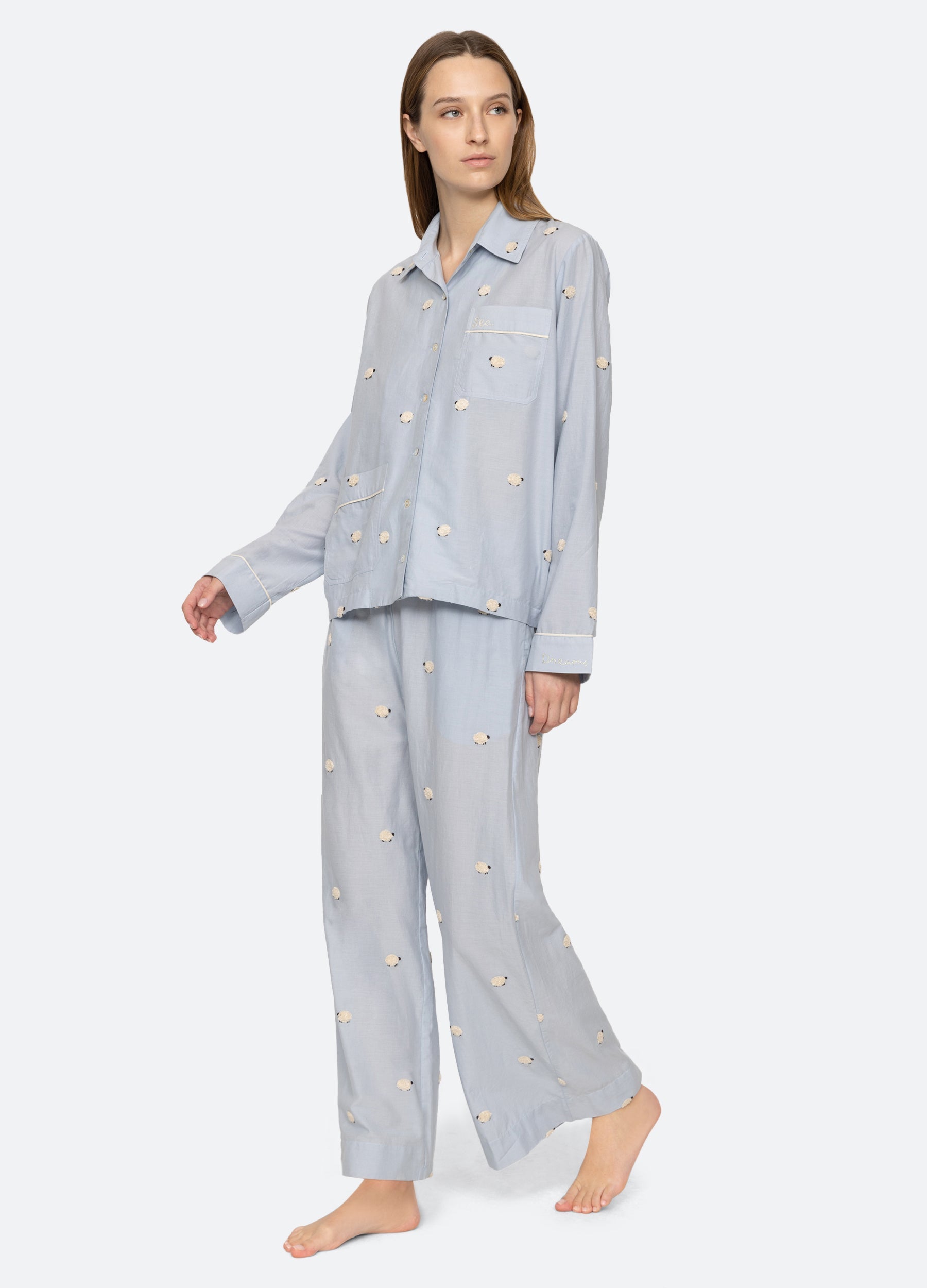 Sheep PJ Set Sky