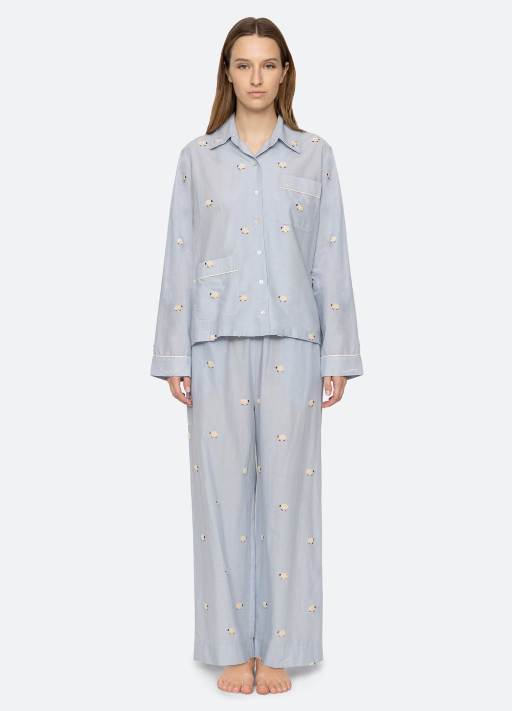 Sheep PJ Set Sky