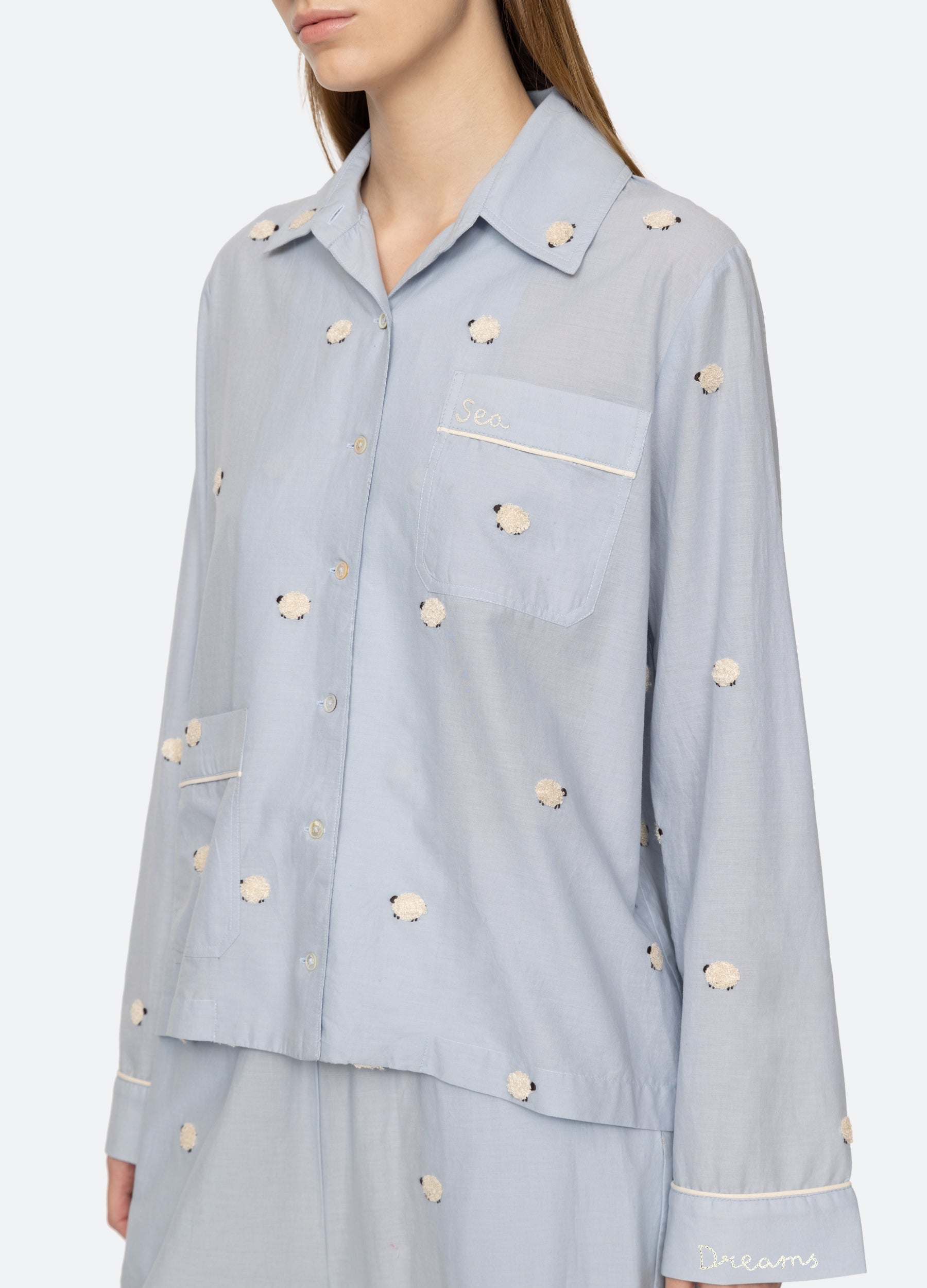 Sheep PJ Set Sky