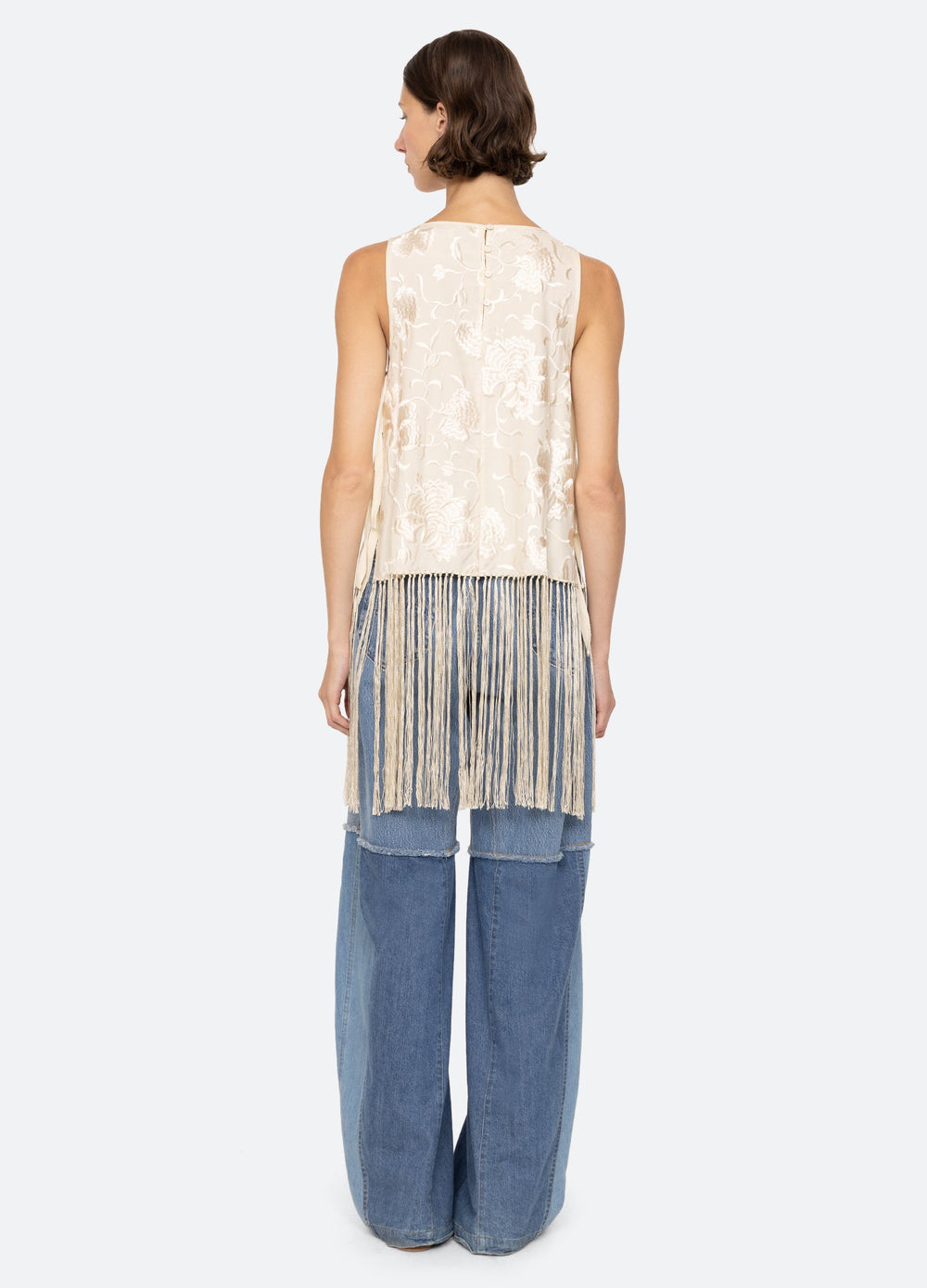 Priscilla Vest Cream|Black