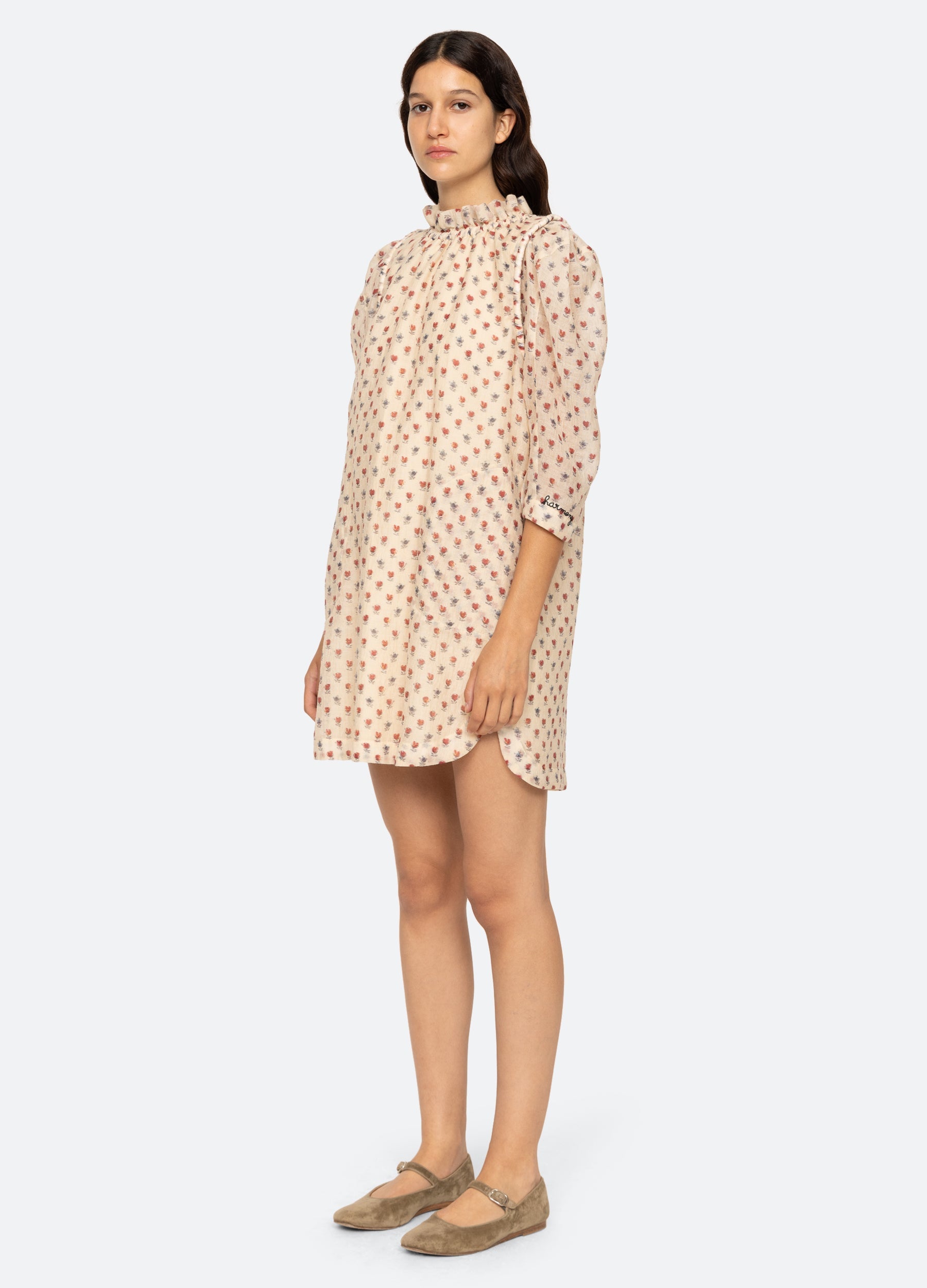 Alexis Tunic Cream|Purple