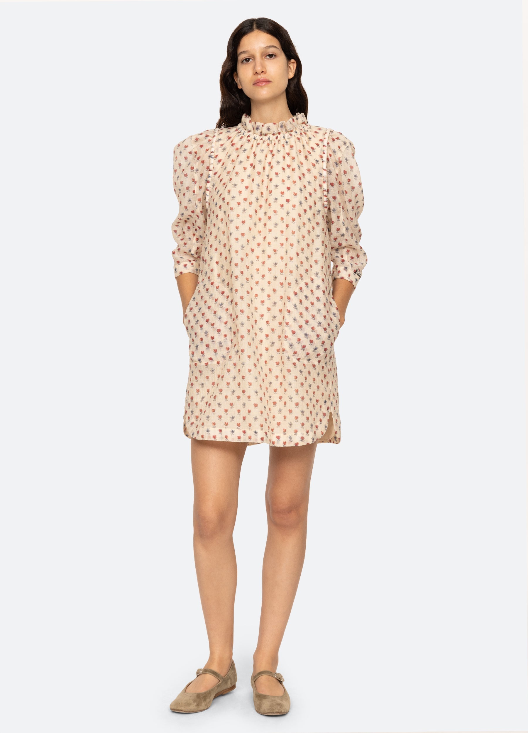 Alexis Tunic Cream|Purple