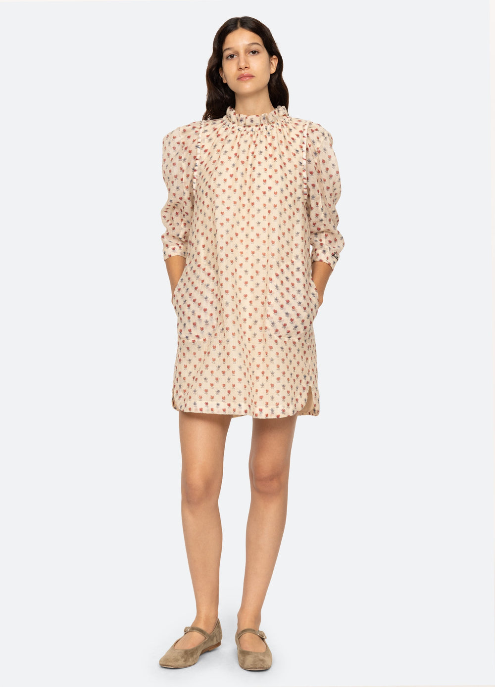 Alexis Tunic Cream|Purple
