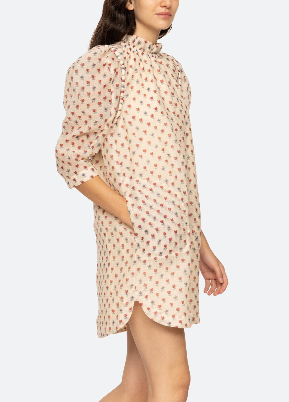 Alexis Tunic Cream|Purple