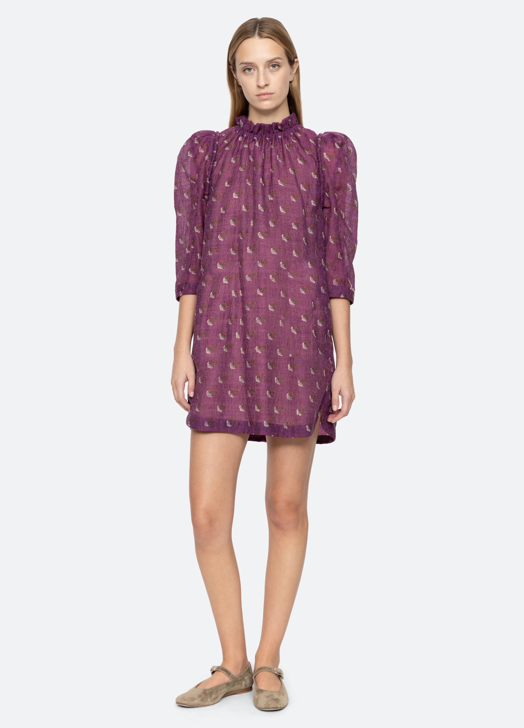 Alexis Tunic Cream|Purple