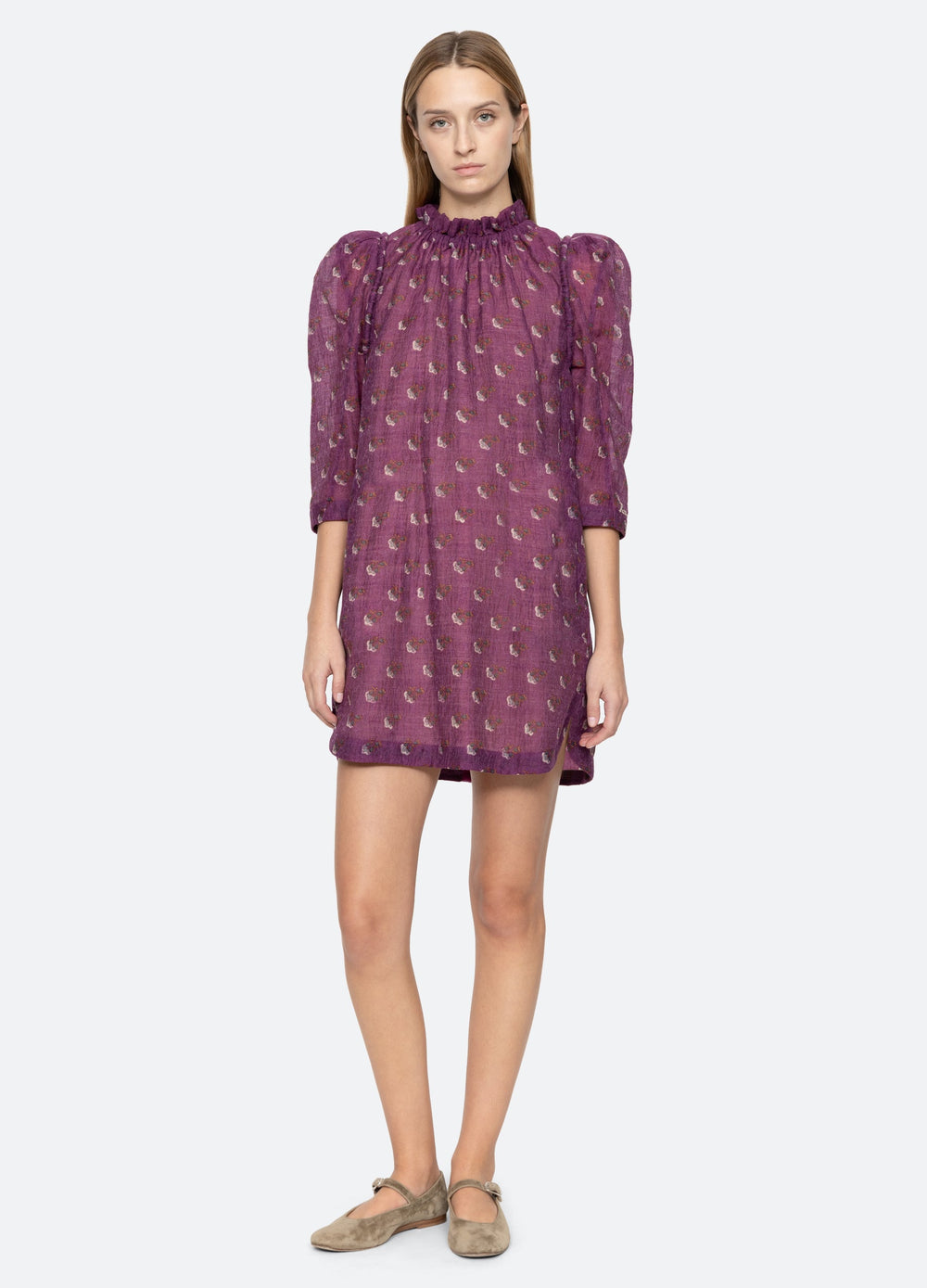 Alexis Tunic Cream|Purple