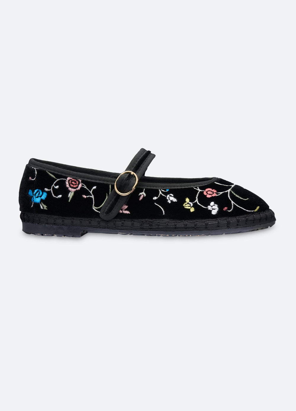 Priscilla Mary Jane Flats Black