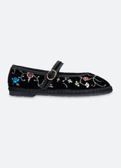 Priscilla Mary Jane Flats Black