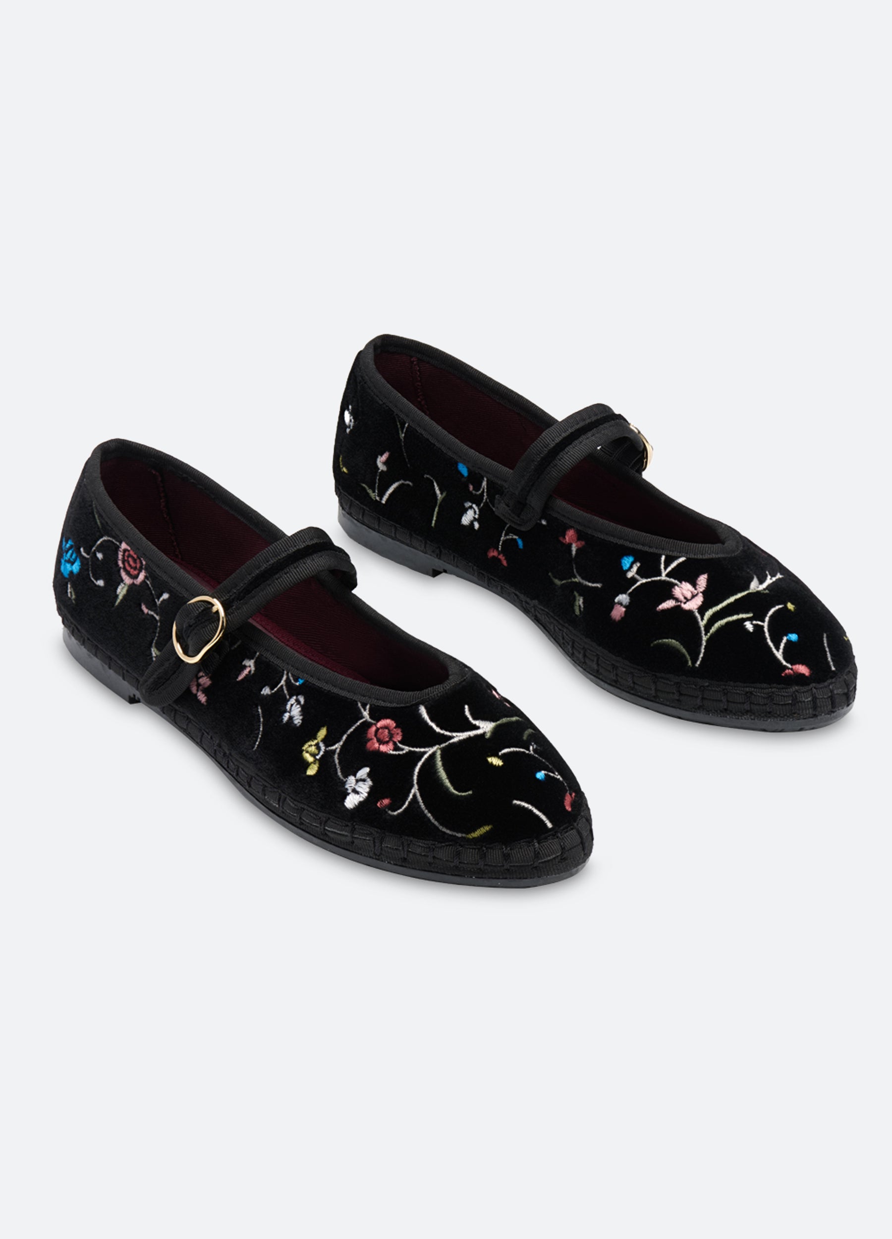 Priscilla Mary Jane Flats Black
