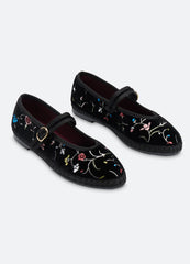 Priscilla Mary Jane Flats Black