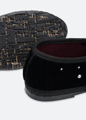 Pearl Mary Jane Flats Black