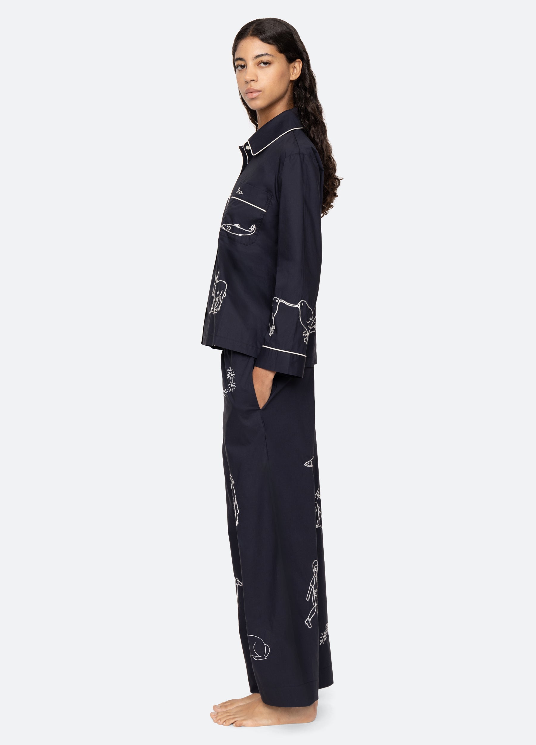 Demi PJ Set Navy