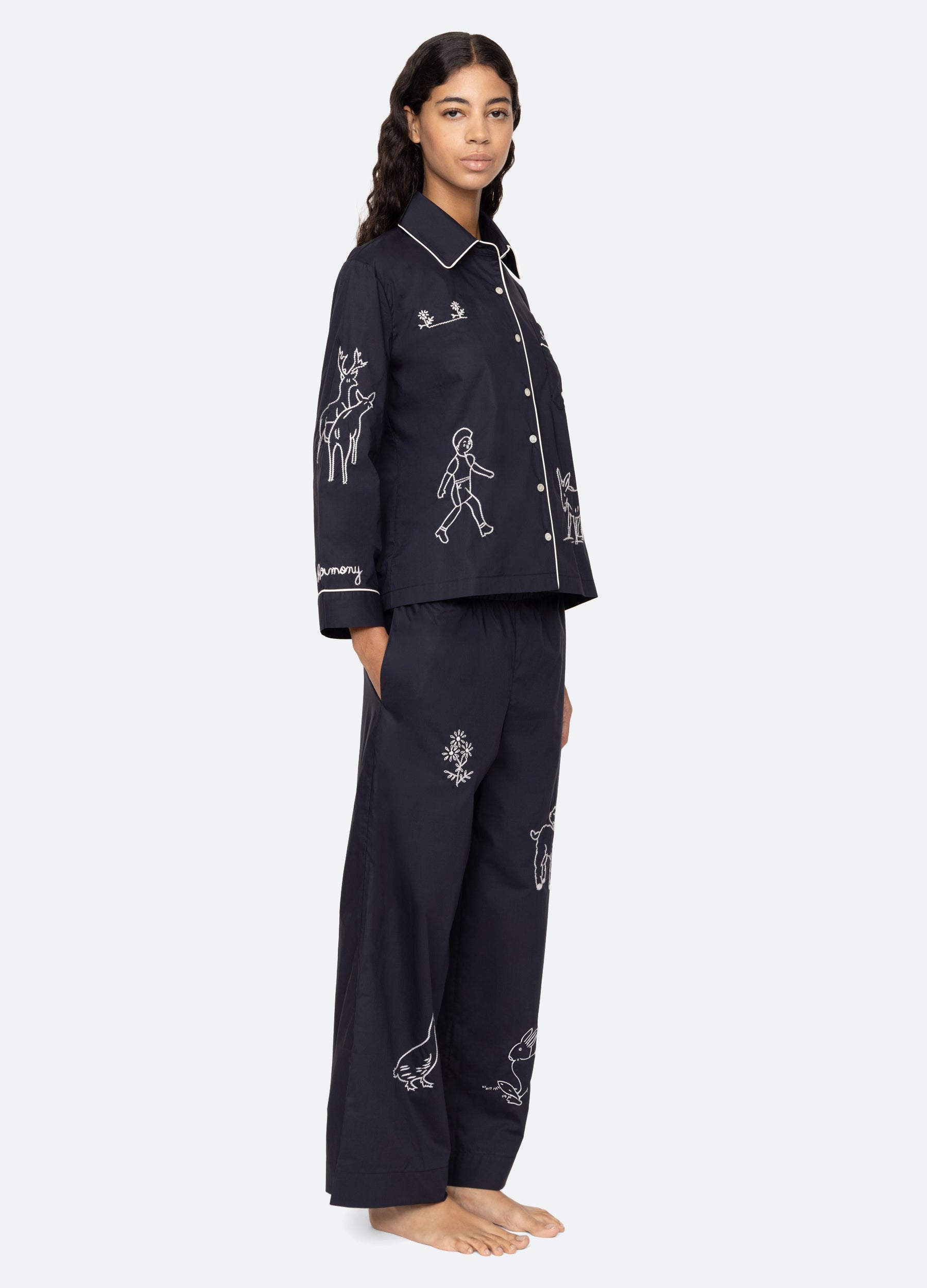 Demi PJ Set Navy