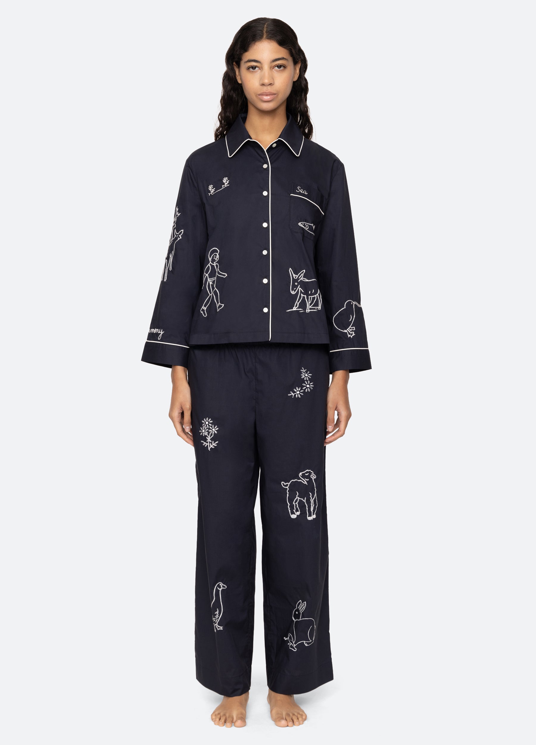 Demi PJ Set Navy