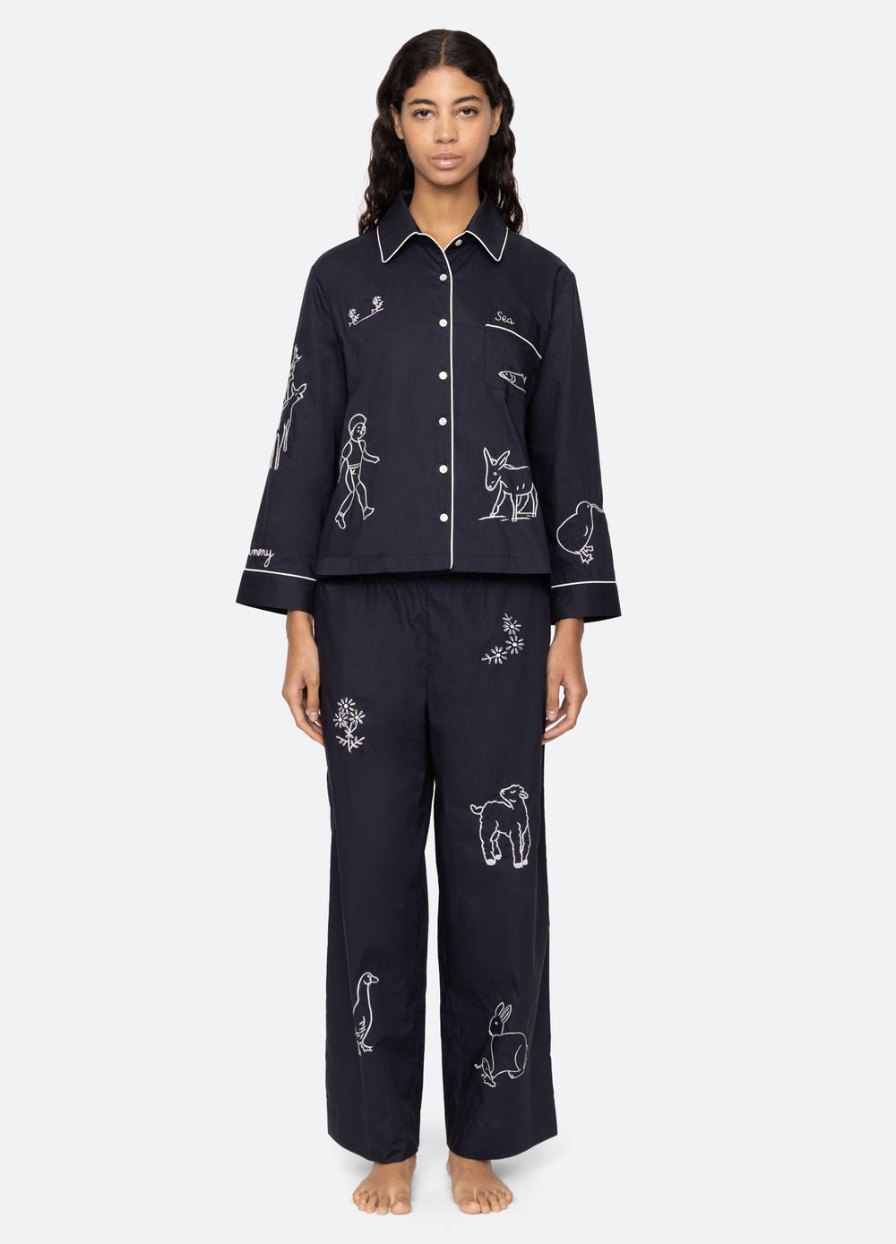 Demi PJ Set Navy