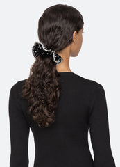 Pearl Scrunchie Black