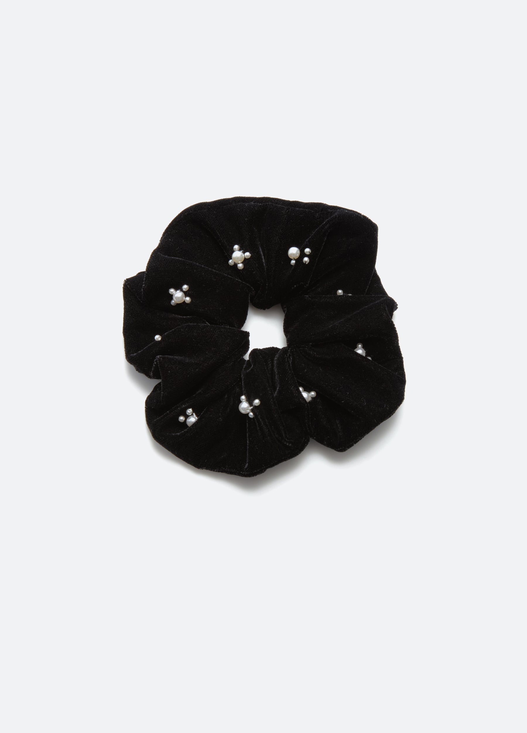 Velvet Scrunchie Black