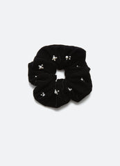 Velvet Scrunchie Black